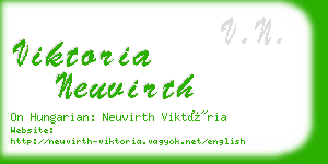 viktoria neuvirth business card